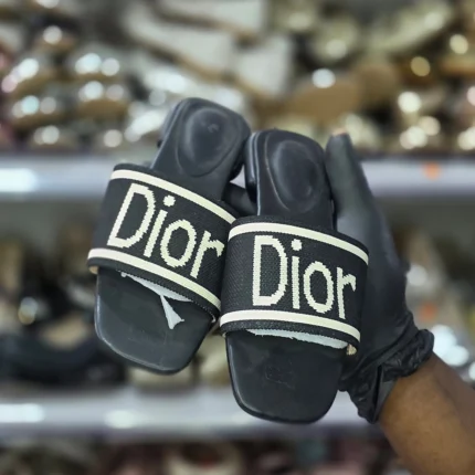 BLACK FABRIC Dior DWAY Slide