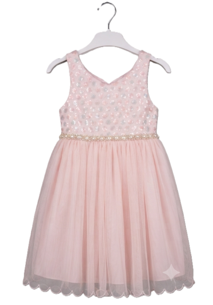 Pamina Blush Pink Kids Dress